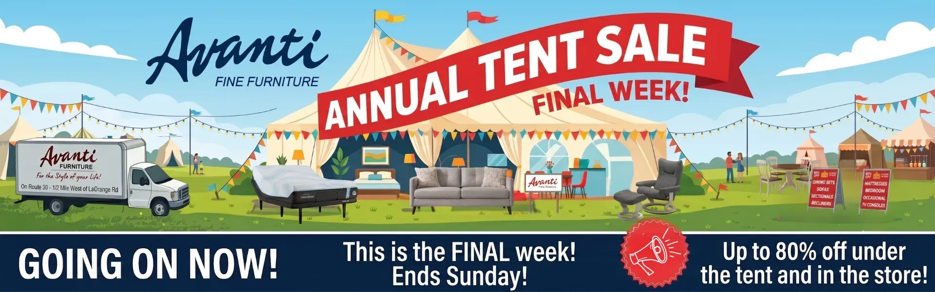 Final Week of the Tent Sale!
